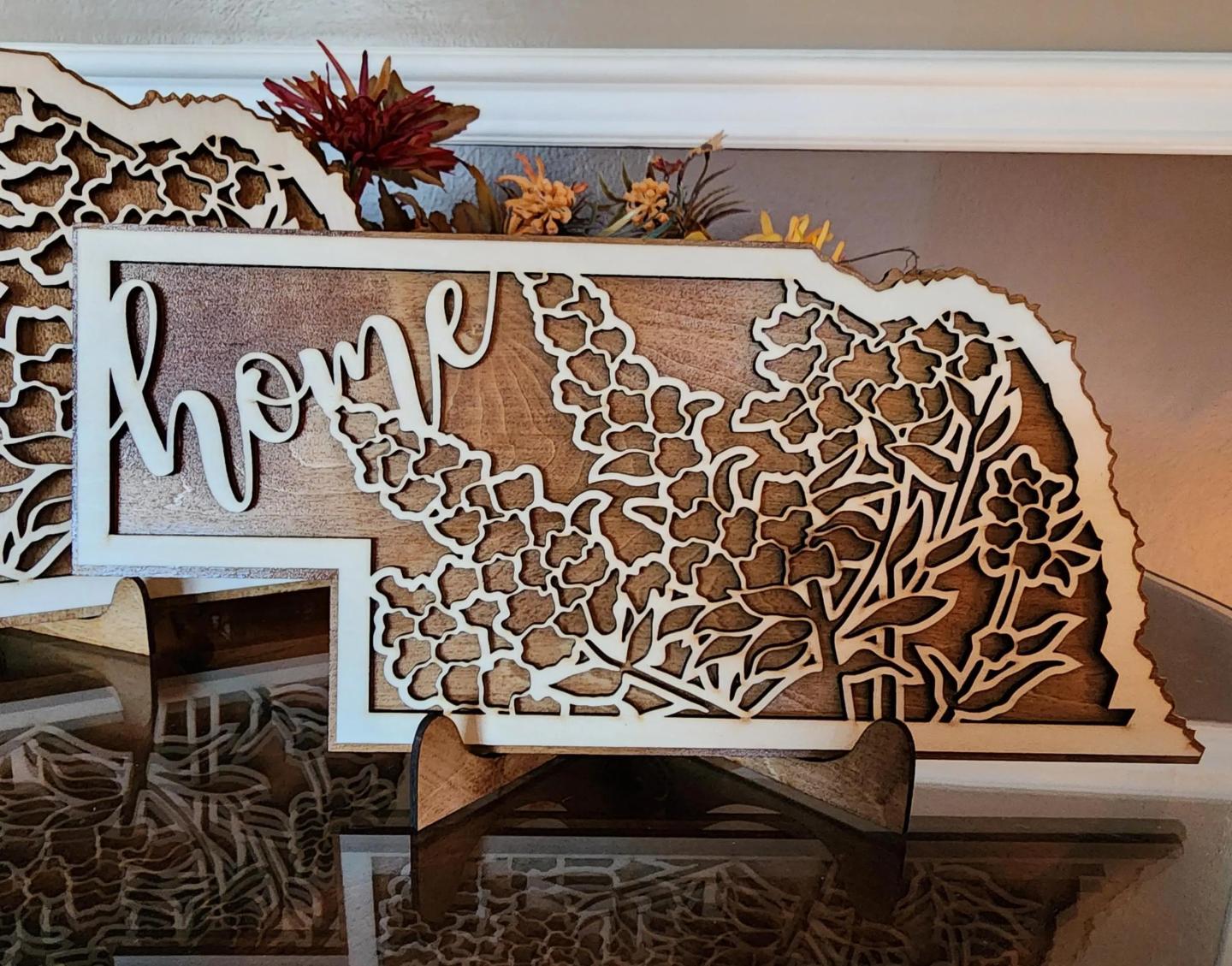 Nebraska Home Decor Sign